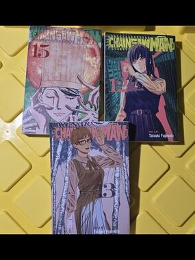 Chainsaw Man Manga Volumes 12, 13, 15 - NEW
